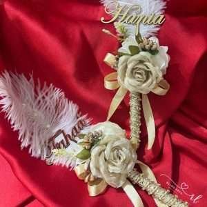 Gold Nikah Pen pair with Names