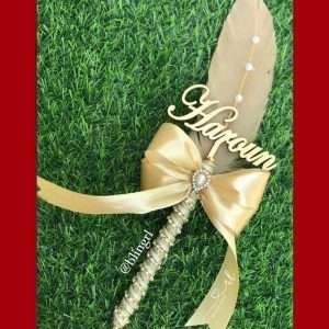 Ribbon Pen in Gold