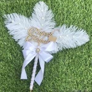 Ribbon Pen in White and Couple Name