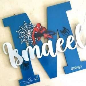 Name Plaque with Spiderman Theme