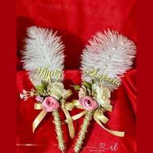 Nikah Pen in Pink and White