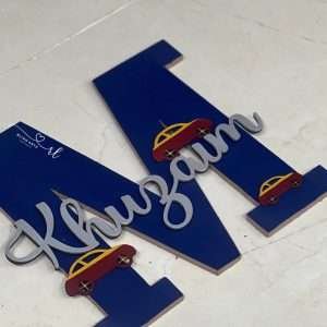 Name Plaque with Car Theme