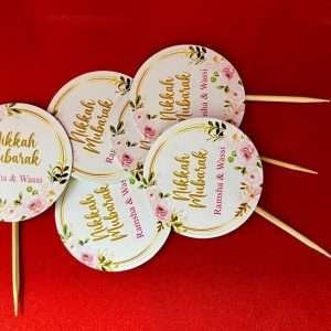 Nikah Mubarak Mithai Toppers