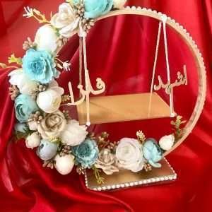 Engagement Ring Stand in Sea Green