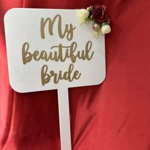 My Beautiful Bride Nikah Board
