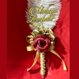 Red and Gold Nikah pen