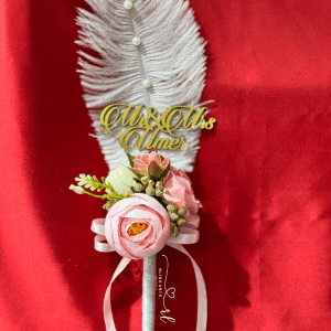 Pink and White flower pen