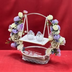 Engagement Ring Stand adorned with Lilac flowers