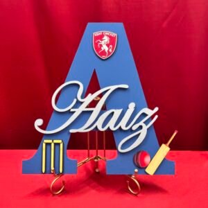 Cricket themed Name Plaque