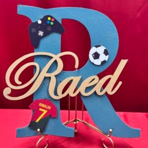 Football themed Name Plaque