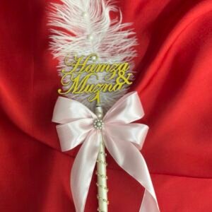 Pink and offwhite Nikah pen