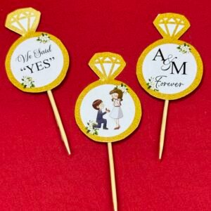 Engagement Ring Mithai Toppers