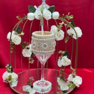 Metal Cage Pilai Set in White