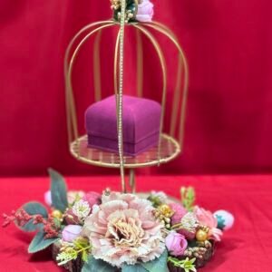 Decorative Cage Ring Stand